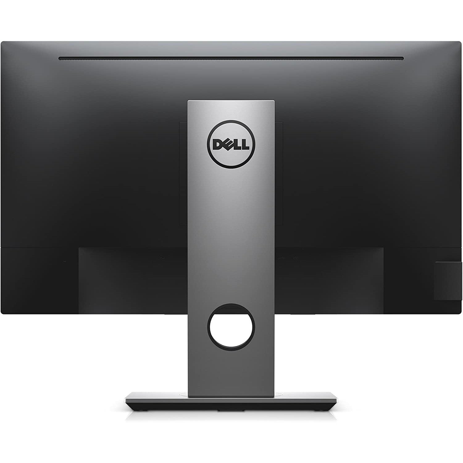 Rear view of an upright Dell Professional P2417H 24" Monitor.