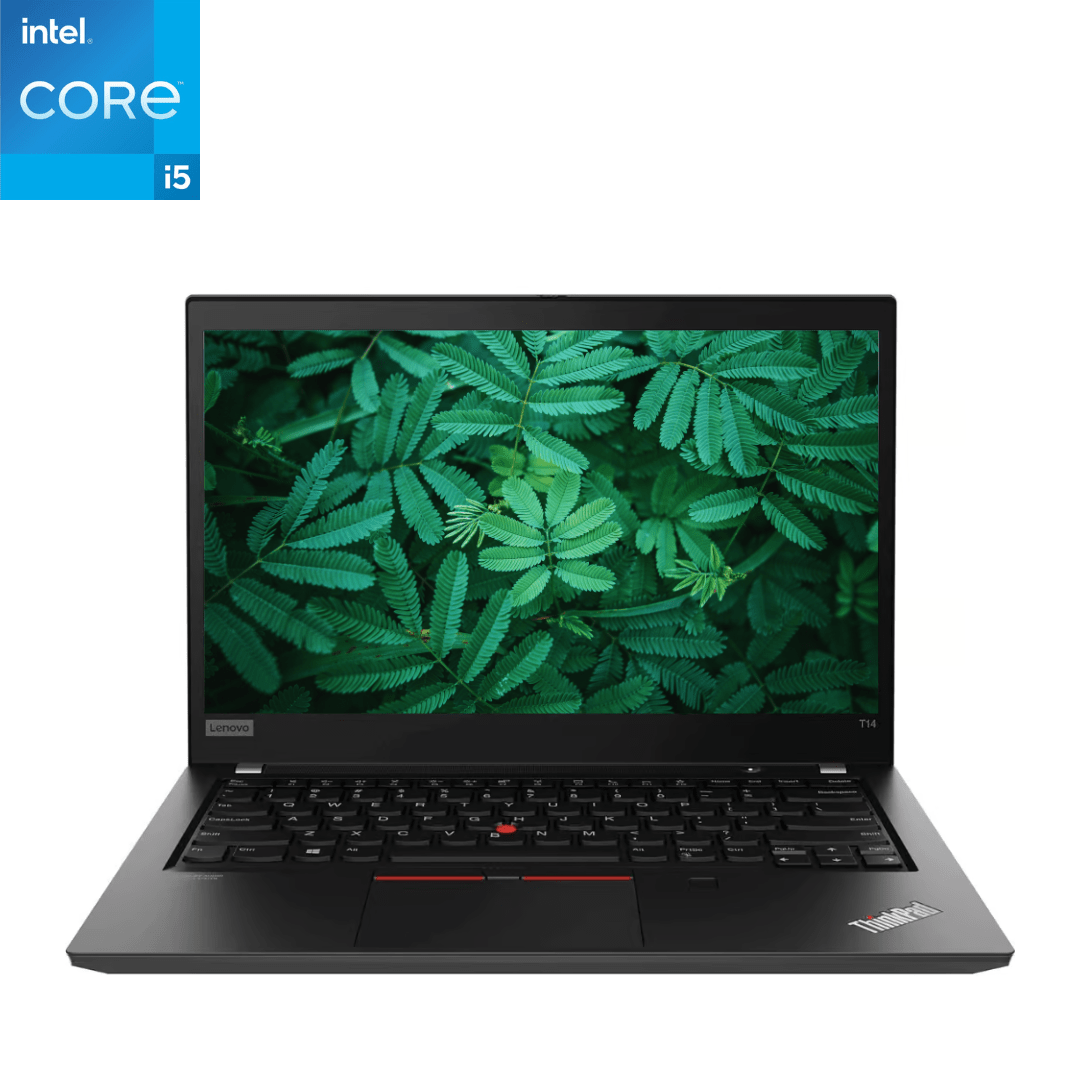 Main front-facing image of the Lenovo ThinkPad T14 i5 G1 Laptop.