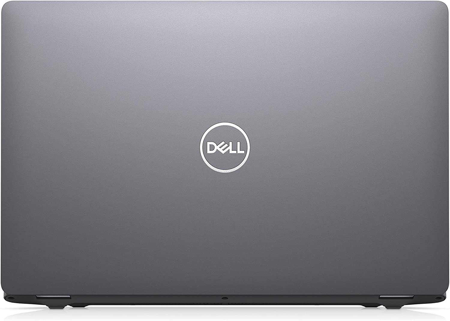 Rear view of an opened Dell Latitude 5510 Laptop lid, with Dell logo visible.