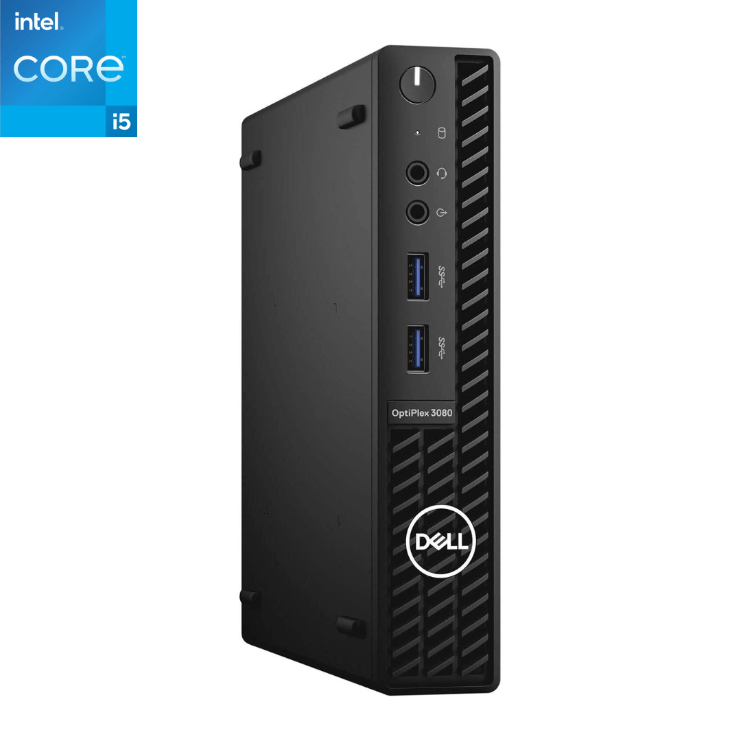Main Image of an upright Dell OptiPlex 3080 i5 Micro Form Factor Desktop from listing.
