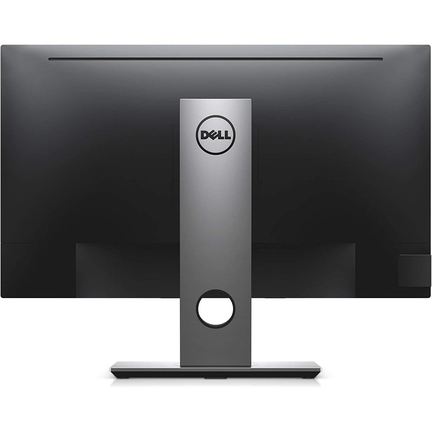 Rear view of an upright Dell Professional P2217H Monitor.