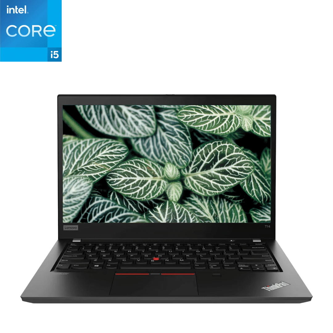This is the main front facing image of a Lenovo ThinkPad T14 i5 G2 Laptop for a listing on CTI  Electronics.